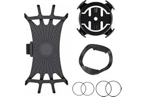 GUOBINZH Supporto G-armin da Manubrio Bici e Supporto Telefono Silicone Compatibile con iPhone 16 15 14 13 12 11 Samsung S23 S22 S21 S20 et G-armin Edge 530 540 520 500 130 840 830 820 1030 1040 Plus Explore 2