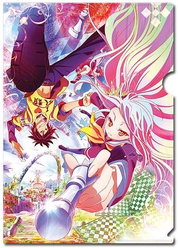File Folder - No Game No Life - Sora &amp; Shiro BLANK Key Art Stationery Anime ge26381