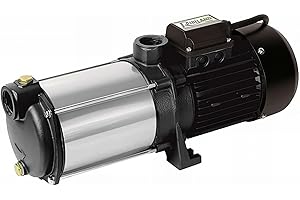 Ribimex PRMCA5/T Oberflächenpumpe, 5 Turbinen, dreiphasig, schwarz/grün, 20 x 16 x 45 cm