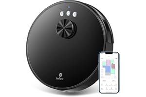 Lefant robot odkurzający nawigacja LDS, ssanie 3200Pa, mapowanie wielostopniowe, 150 min autonomii, podłączony robot odkurzający Alexa/APP/WiFi, idealny do sierści zwierząt twardych dywanów, LS1 Pro