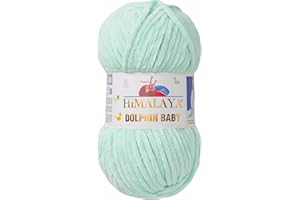 GENERIC Strickfein Himalaya Dolphin Baby Wolle Garn Baumwolle Strickwolle zum Stricken häkeln (80307 Helles Grün)