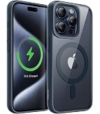 CANSHN Cover Magnetica Per IPhone 15 Pro Max | Compatibile Con MagSafe | Protezione Totale Fotocamera 2,5 Mm | Traslucida Opaca Antiscivolo | Antiurto Con Angoli Rinforzati - 3