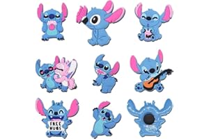 Finedeco Stitch Croc Charms 16 Pcs Cartoon Shoes Charm