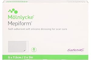 MEPIFORM 5cm x 7.5 cm Silicone Dressings (Pack of 5) Scar Treatment/Reduction
