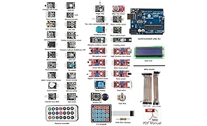 SunFounder Basic Sensor Kit for Arduino UNO R3 Mega2560 Mega328 Nano (with UNO R3) - Including 87 Page Instructions Book