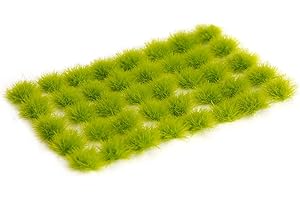 Jucoci Erba Ciuffi statici in miniatura erba ciuffi modello erba (verde primavera)