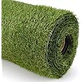 BPIL 1m x 4m Artificial Grass Roll – 30mm Pile Height High-Density Fake Turf Lush Green Synthetic Lawn for Garden, Balcony, Rooftop UV-Protected, Child & Pet Safe | Realistic Outdoor/Indoor (1)