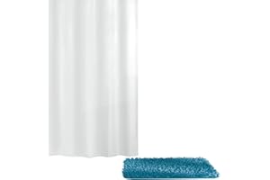 Kleine Wolke Zasłona prysznicowa tekstylna CARAVELLE w kolorze białym z 180 x 200 cm