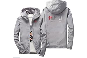 XYYYHTL Trapstar Men's Down Jacket Plain Lightweight Winter Warm Puffer Jacket Trapstar Logo Printed Quilted Jacket Winter Jacket Unisex with Hood Trapstar Coat Puffer