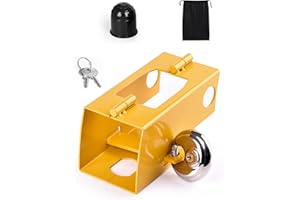 LAOYE Antivol Remorque Attelée Cadenas Remorque Non Attelée Antivol Caravane Attelage Verrou Remorque Voiture Serrure Remorque Attache Verrouillage