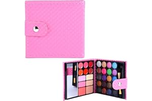 BRILLIANTDAY Palette Fard À Paupière Maquillage Yeux, Kit Maquillage Femme 32 Couleurs, Palette de Maquillage Femme, Coffret Maquillage avec Rouge à Lèvre, Pinceaux, Bâton Contour, Correcteur, Fard à Joues
