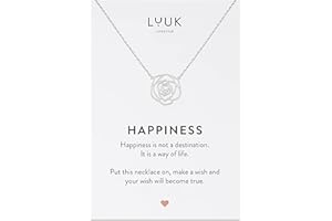 LUUK LIFESTYLE Collane per donne e ragazze in acciaio inossidabile con ciondolo, gioielli alla moda per l’estate, per le vacanze o la vita quotidiana, idea regalo trendy per lei, argento, oro e rosa