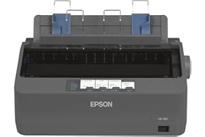 Epson LQ-350 - Impresora matricial (24 pines, USB 2.0, 200-240 V), color gris