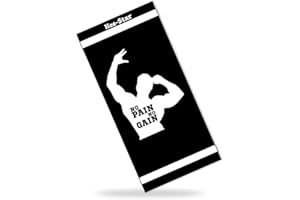 Hee-Star Serviette Sport Homme - en Microfibre Doux et Absorbant - Serviette Musculation Idéal pour la Banc, Le Fitness et La Salle de Sport - Gym Towel – 50 x 100 CM (400 GSM)