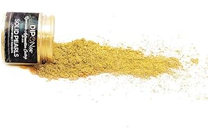 ‎DIPON.DE HIGH PERFORMANCE LIQUIDS & PIGMENTS Epoxidharz Farbpigmente Brillant Gold Pearl für Giessharz Beton Seifenfarbe Farbpulver Nail Art UV Gel Autolack Flüssiggummi mit Metallic Perlglanz Effekt Mica Schimmer Pulver Pigmente (25 Gramm)