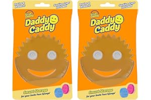 Scrub Daddy Caddy Porta Spugna - Organizzatore per Lavello per les Spugnettes Scrub Daddy e Mommy - Supporto per Asciugatura Rapida per Lavandino, Bagno e Ripostiglio x 2