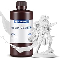 ANYCUBIC ABS-Like Resin Pro 2 3D-Printer ABS Like Resin met Verhoogde Sterkte en Taaiheid, Hoge Precisie 405 nm UV-Uithardende Hars voor alle LCD/ DLP/SLA Resin 3D Printers, Transparent 1kg