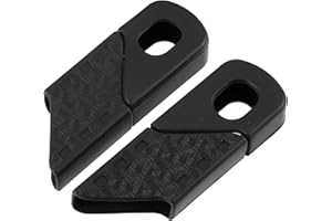 A ABSOPRO 1 Par Fundas Protectoras para Biela de Silicona para Bicicleta Ciclismo Negro