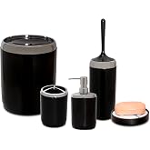 Primanova LIMA XL CHROME DECORATED BATHROOM SET/BLACK