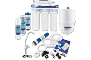 Finerfilters Umkehrosmose unter der Spüle Trinkwasserfiltersystem (50GPD) für den Haushalt, entfernt bis zu 99% der Verunreinigungen für das allerbeste Trinkwasser (5-stufig)