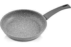 MOPITA SMART LIVING Mopita Roccia Viva - Padella Antiaderente, Per tutti i piani cottura (No Induzione), Multistrato Antiaderente, Rivestimento 5 strati Antigraffio, Manico Soft Touch, Made in Italy, Ø32 cm