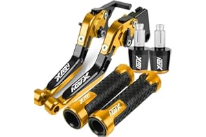 YYSMO per Hon&da XADV750 XADV X-ADV X ADV 750 2017 2018 2019 2020 2021 2022 2023 2024 Accessori Moto Pieghevoli Regolabili Freno Leve di Frizione Manopole estremità(Oro)