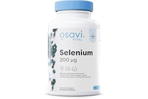Osavi Selenium 200 μg – 120 Vegan Capsules | Highly Absorbable L–Selenomethionine | Supports Immune System, Thyroid Function & Normal Hair & Nails | Protects Cells from Oxidative Stress