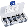 FTVOGUE 300pcs M2 x 3-20mm 12.9 Grade Black Hex Socket Screw Bolt and Nut Kit Alloy Steel Button Head Socket Cap Bolts