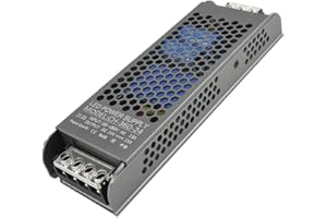 NUOVA GERMANY Alimentation Professionnelle 1.8A DC24V LED Bande Transformateur Ampère Stabilisé AC220V Super silencieux Fanless (24V, 360W)