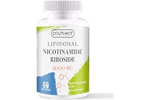 Coutihot Liposomal Nicotinamide Riboside TMG & Trans-Pterostilbene 2000MG, Ultra Pure NR Supplet, Highest bioavailability (60 Count)
