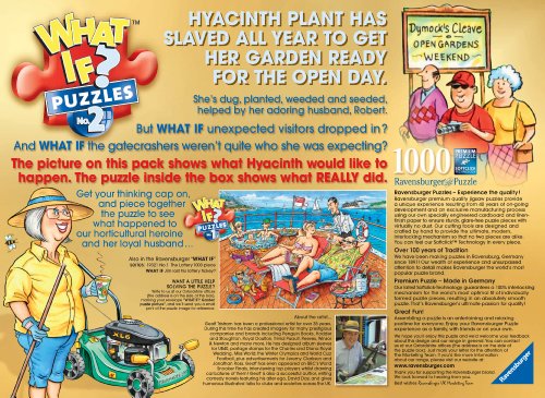 Ravensburger WHAT IF? No. 2 - Open Day in the Garden, 1000pc Jigsaw Puzzle