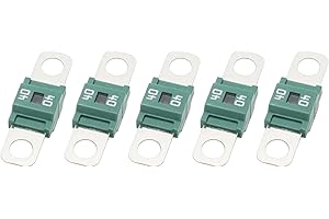 Kofelec Lot de 5 fusibles AMI/MIDI - 58 V - 40 A - Pour voiture, camion, bus, caravane - 40 A