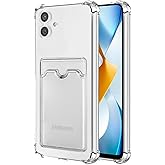 اير. حامل بطاقات محمي للكاميرا متوافق مع هاتف Samsung Galaxy A07 مع زوايا وحافظة سيليكون شفافة مضادة للصدمات بتصميم وسادة هوائية