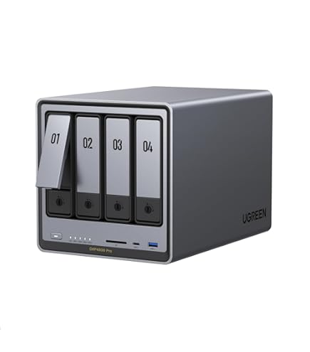 QNAP HS-453DX-8G 4-Drive Fanless Network Attached Storage : Amazon