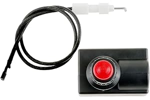 GOHANTEE Propane Electronic Pulse Gas Igniter with 400mm Electrode Ignition Cable Wire Assembly for Outdoor Gas Patio Heater, AAA Battery Type