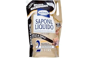 Milmil Sapone Liquido Argan e Miele in Busta Maxi Ricarica - 2000 ml