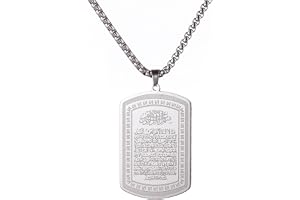 VASSAGO Islam koraniska Ayatul kursi halsband muslimsk surah koranen Allah arabiskt hänge halsband mode ramadan smycken gåvor