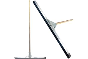 TDBS THE DUSTPAN AND BRUSH STORE 22 Floor Squeegee with 120cm Squeegee Long Handle, Floor Wiper with 2-Layer Foam Blade, Outdoor/Indoor Wet Room Floor Squeegee Heavy Duty, Ideal Squeegee Mop for Home