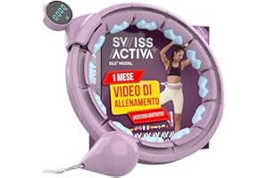 Swiss Activa+ Smart Hula Hoop con Contacalorie e Peso