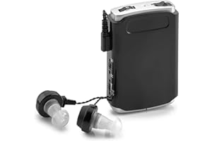 Dispositivo audio - Dispositivo Pocket Sound Voice Enhancer con Duo Mic/Ear Plus Set di cuffie e microfono extra, dispositivo personale di MEDca