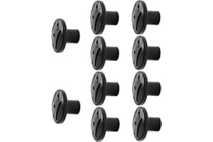 Honseadek Bastones de lona, tapa de extremo de poste de tienda de campaña, postes de soporte de lona de camping, tapa de punta de bastón de senderismo, prolonga la vida útil de la tienda, material ABS