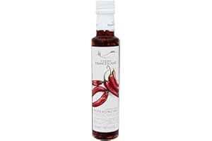 ‎TERRE FRANCESCANE 2er Pack Terre Francescane - Chili-Öl - Extra Natives Olivenöl mit ganzen Chili (2 x 250 ml) Chiliöl perfekt auf Pizza, Pasta, Salate und zu allem was ein wenig Schärfe benötigt