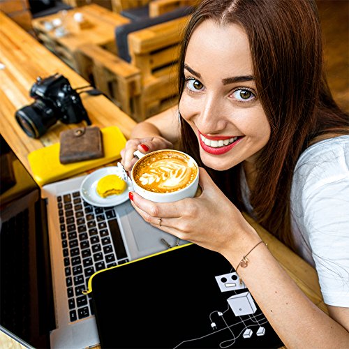 Digittrade LS156-10 Peppy Love Designer Schutzhülle für Laptops und Tablets mit einer Bildschirmdiagonale von 25,9 cm (10,2 Zoll) schwarz-weiß - 4