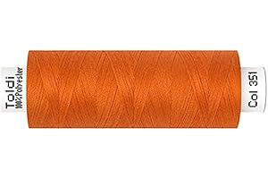 DIE STOFFTANTE Gütermann Nähgarn Allesnäher TOLDI | 500m | Nähmaschinengarn | 40 Farben (351 orange)