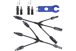 GTIWUNG 1 par Rama Y Conectores Adaptador M/F/F/F y M/M/M/F Y3-1 Conectores de Derivación Y Forma Conectores Solar Fotovoltaicos, Macho/Hembra Conector Impermeable