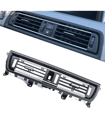 ZEALfix Grille Ventilation de Console Avant AC Compatible avec BMW Série 5 F10 F11 64229166885 520 523 525 528 530 535
