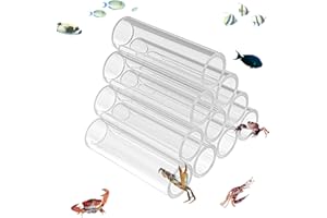 Anloximt Tube d'élevage d'aquarium | Abri pour crevettes en Acrylique - Tube d'abri Transparent, Tuyau d'aquarium d'aquarium, cachette crevettes, Grotte d'abri réservoir