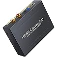 LiNKFOR HDMI Audio Extractor HDMI to Toslink Analog Stereo R/L Audio Converter