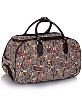 LeahWard® Mittlere Größe Reisetasche Handgepäck Wagen Wochenendeleicht zu EndeAusgehabend Tasche mit Rads