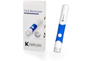 Kretrum Tire Tique Removal Tool Pen, Automatique Tique Remover Tool sans Douleur, Anti Tique Remover Pen pour Humain et Chiens